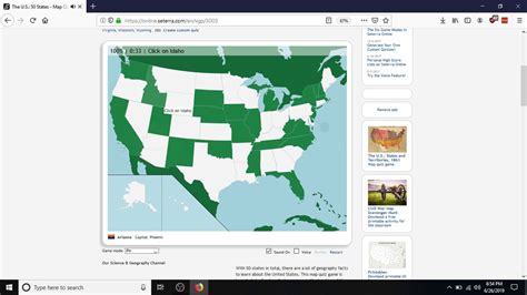 Seterra Map Quiz Game The U S 50 States In 1 03 YouTube