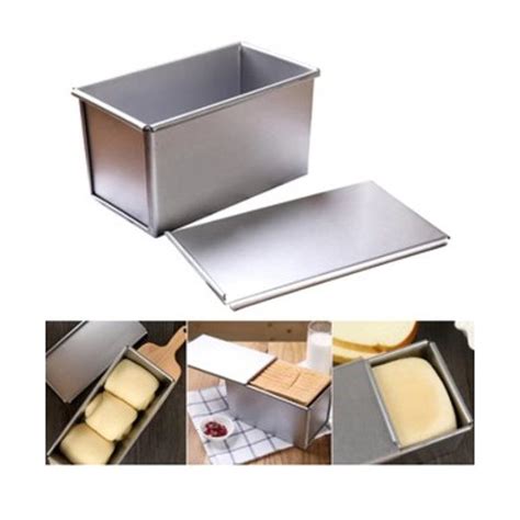 Aluminium Loaf Bread Pan With Lid Loyang Roti Tawar Sandwich Tin