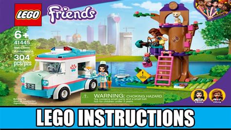 LEGO Instructions Friends 41445 Vet Clinic Ambulance All Books