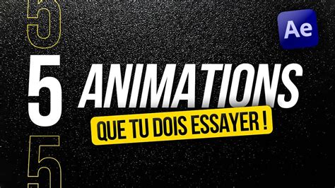 Animation De Texte Minimaliste Sur After Effects Tuto After Effects