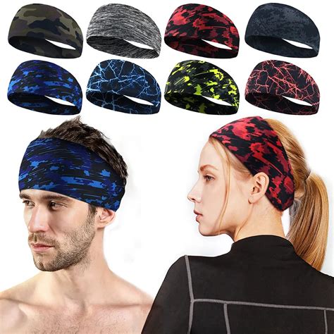 Unisex Headband Women Men Fashion Sweatband Elastic Yoga Sport Sweat