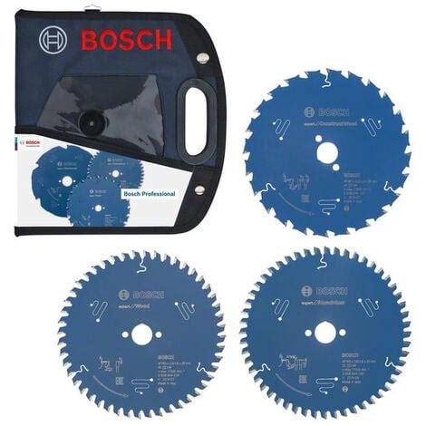 BOSCH KREISSÃGEBLÃTTER SET 3TLG 165 X 20 MM KREISSÃGEBLATT TASCHE