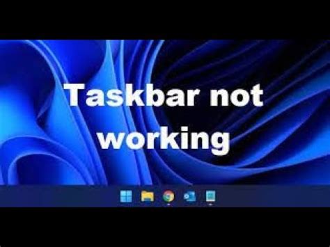 How To Fix Task Bar Not Working Issue Windows Youtube