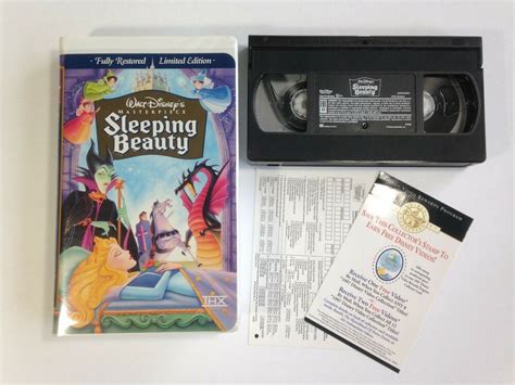 Disney Masterpiece Collection Sleeping Beauty Vhs Tape Limited Edition