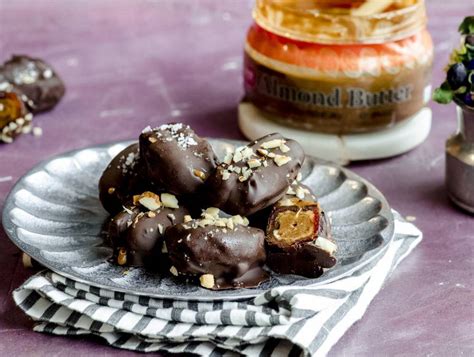 Almond Butter Stuffed Dates Dipped In Chocolate Kosher