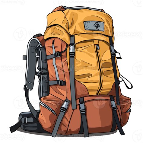 Hiking Backpack Clipart Generative Ai Png