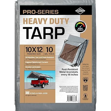 Amazon Guard Shield Heavy Duty Tarp X Feet Silver Black Multi