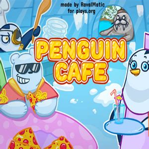 🕹️ Play Penguin Cafe Game: Free Online Restaurant Service Waiter ...