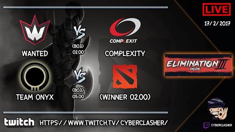 Elimination Team Onyx Vs Complexity Game Youtube