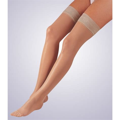 Activa Sheer Therapy Women S 15 20 Mmhg Thigh High W Silicone Lace Top