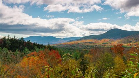 white mountain autumn foliage time lapse Stock Footage Video (100% ...