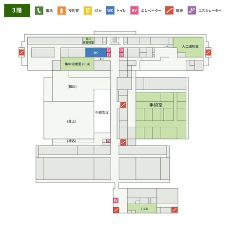 フロアマップ 青森県立中央病院