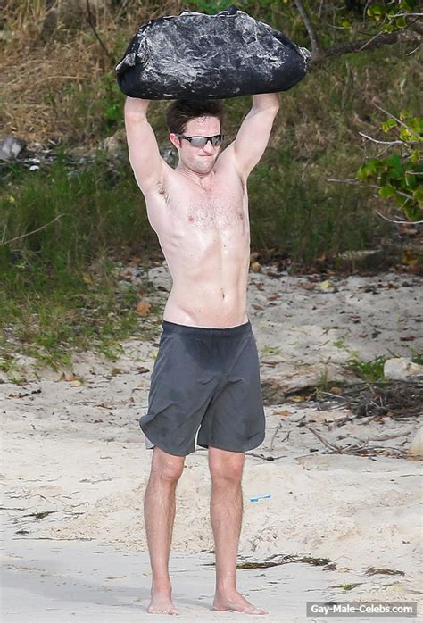 Robert Pattinson Paparazzi Shirtless Beach Photos The Men Men