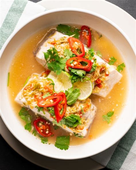 Thai Lime And Garlic Steamed Fish Marion S Kitchen