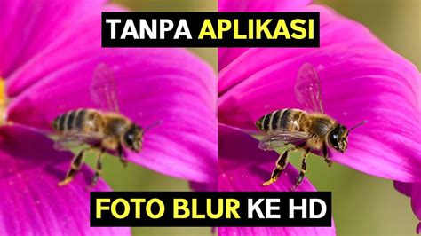 Cara Ubah Foto Blur Jadi Hd Youtube