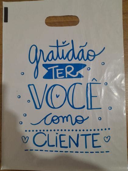 Sacola Vazada Boca de Palhaço Tam 30 x 40 Personalizada 25 unidades