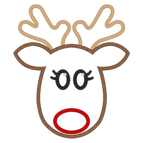 Reindeer Face Template - ClipArt Best