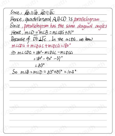 Solved In The Diagram Below Overline ABparallel Overline CD Overline