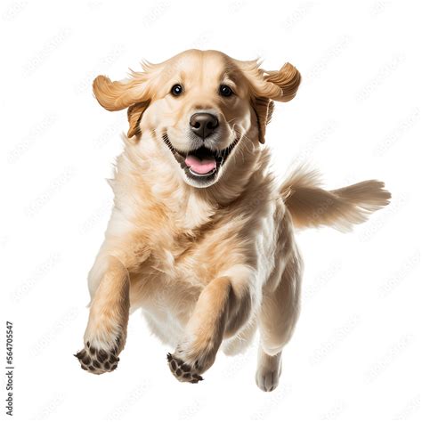 Dog Jump Happy Labrador Transparent Background Png File Stock