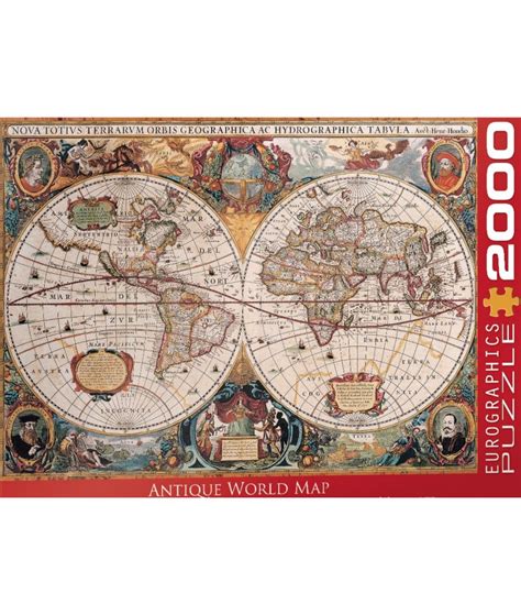 Puzzle 2000p : Mappemonde antique - Passion du jeu