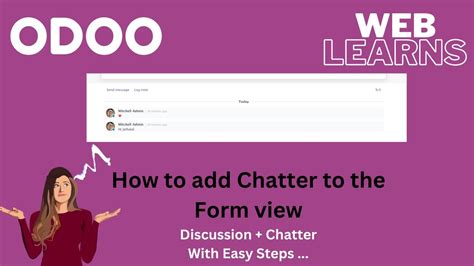 How Do I Enable Chatter In Odoo Discussion Chatter Youtube