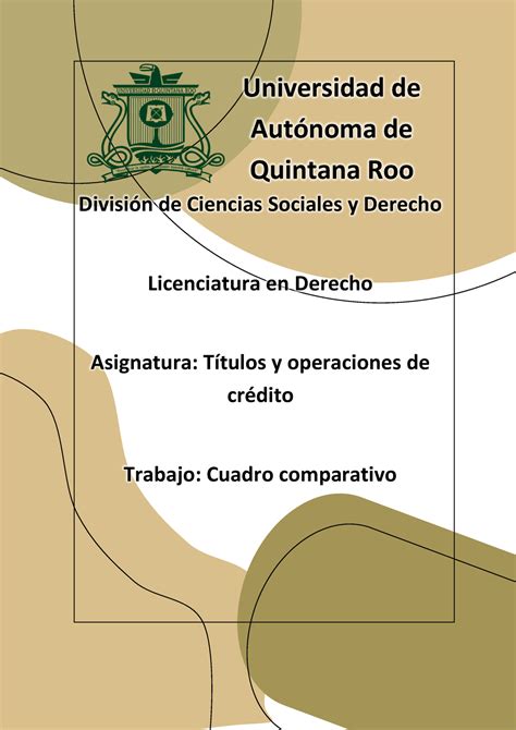 Cuadro comparativo de endoso y cesión de derechos TOC Universidad de