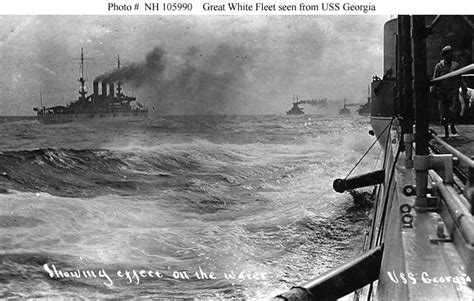 Events World Cruise Of The Great White Fleet 1907 1909 Ship