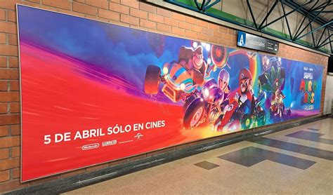 Mario Bros La Pel Cula Gigantesca Valla Promocional Sorprende A