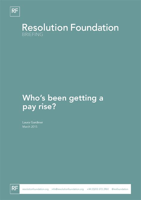 Who’s been getting a pay rise? • Resolution Foundation