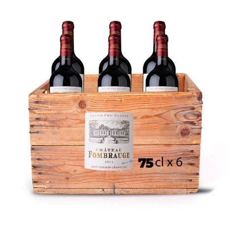 Caisse de 6 bouteilles de vin rouge Château Fombrauge Saint