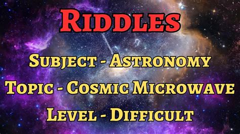 Riddles Difficult Cosmic Challenge Exciting Astronomy Mcqs On