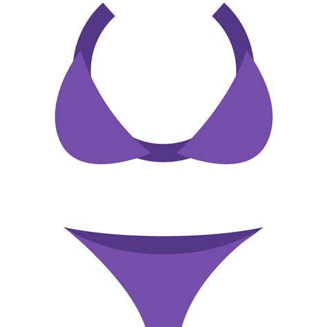 Bikini Emoji Icon Beach Vacation Vector Symbol Emoticon OFF