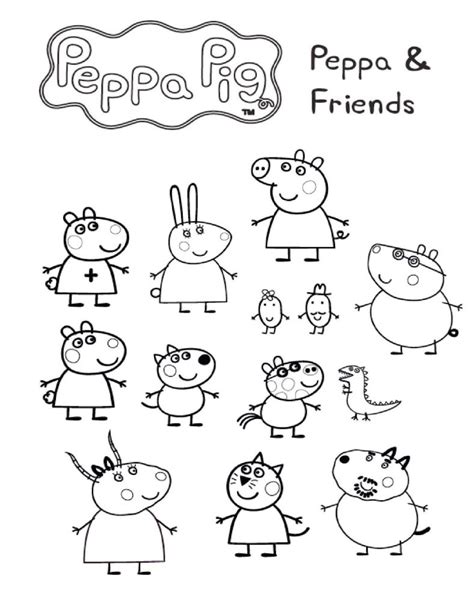 Peppa Pig Coloring Sheets Fun Archives | 101 Coloring