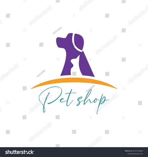 Pet Boutique Logo Design Vector Template เวกเตอร์สต็อก ปลอดค่า