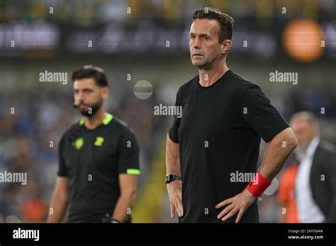 Brugge Belgium 01st Oct 2023 Ronny Deila Head Coach Of Club Brugge Pictured During The