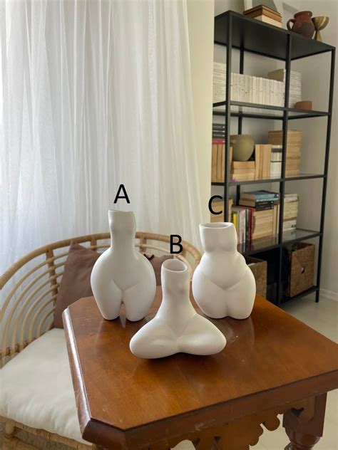 Set Of Ceramic Vases Female Art Female Body Vase Home Etsy