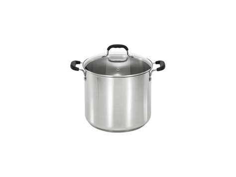 T Fal 12 Quart Stock Pot Stainless Steel C9986364 Newegg