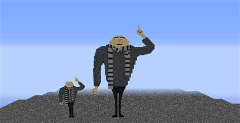 Despicable Me Gru Minecraft Pixel Art