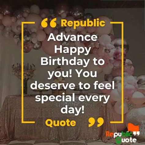 Best Pre Birthday Celebration Quotes Advance Birthday Wishes