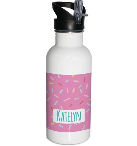 Confetti Water Bottle Label Circus