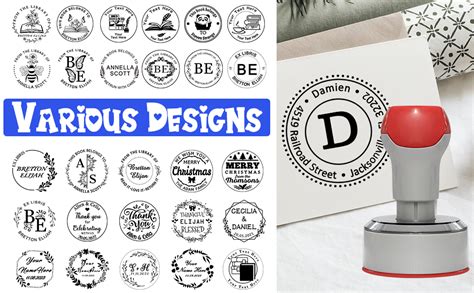 custom stamp custom  inking stamp personalized logo address