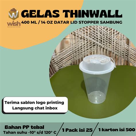 Jual Cup Pp Injection Gelas Plastik Oz Isi Pcs Oz