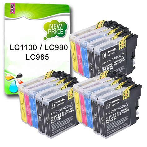 Multipack Ink Cartridge Fits Brother LC980 LC1100 LC985 DCP 195C MFC