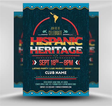 Hispanic Heritage Month Flyer 5 - FlyerHeroes