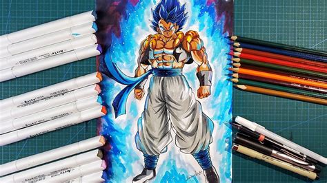 How To Draw Gogeta Super Saiyan Blue Evolution Full Body Step By