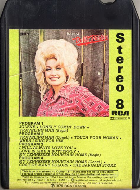 Dolly Parton Best Of Dolly Parton 1975 Dolby System Dolby B 8