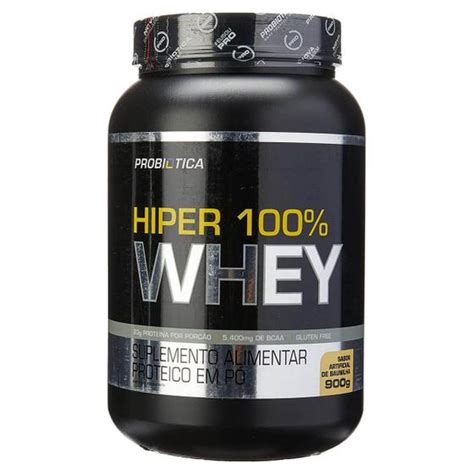 Hiper 100 Whey Protein 900g Pote Probiótica Probiotica Whey