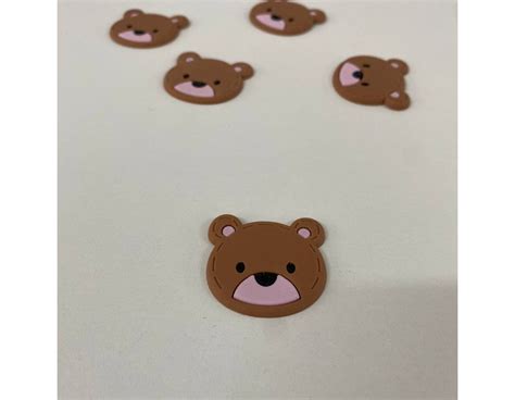 Aplique Emborrachado Urso 4cm Pacote 10 Unidades CHAMMA FESTA