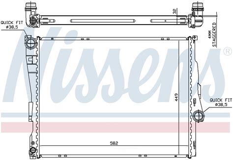 Radiator Base Gas Eng Code M Natural Front Nissens Ebay