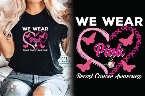 We Wear Pink Breast Cancer Awareness Graphic By Almamun2248 · Creative